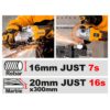 Γωνιακός Τροχός Μπαταρίας 115mm 20V Li-Ion SOLO
