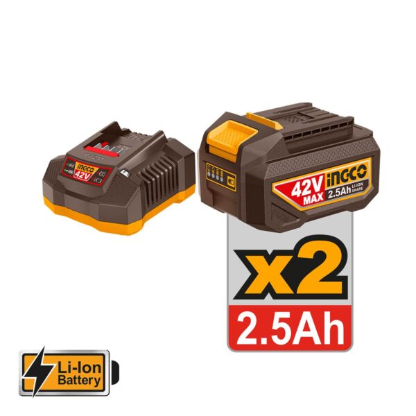CAGLI4128112E-2.jpg Γωνιακός Τροχός Μπαταρίας 115mm 42V Li-Ion