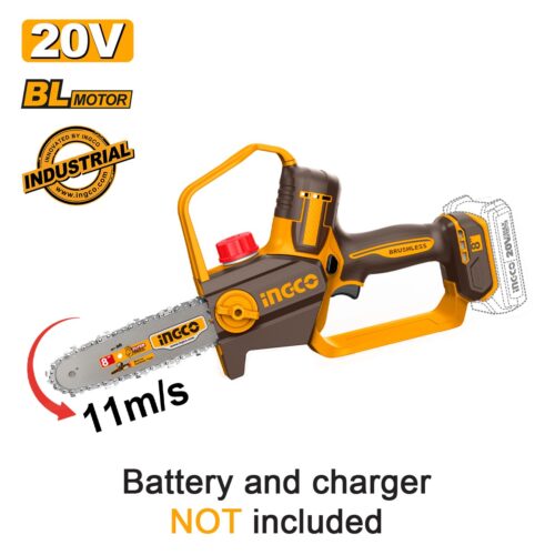CGSLI2088-1.jpg Αλυσοπρίονο Μπαταρίας 20V Li-Ion με 8"/20cm Λάμα SOLO