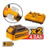 Αλυσοπρίονο Μπαταρίας 2x20V Li-Ion με 16"/40cm Λάμα