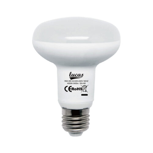 CL6313.jpg ΛΑΜΠΑ LED R63 - 8W E27 6400klv. (min 10ΤΕΜ)