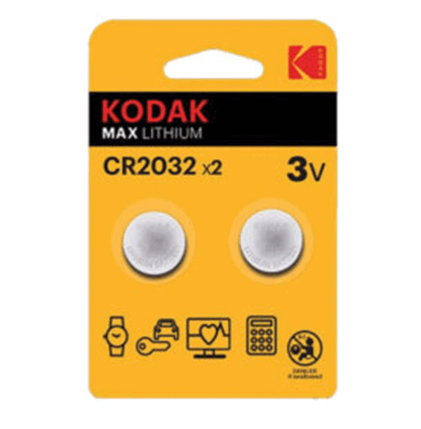 KODAK ΜΠΑΤΑΡΙΑ CR2032 2PACK) (min 30ΤΕΜ)