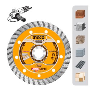 Διαμαντόδισκος Δομικών Υλικών Turbo 115mm x 7.5mm