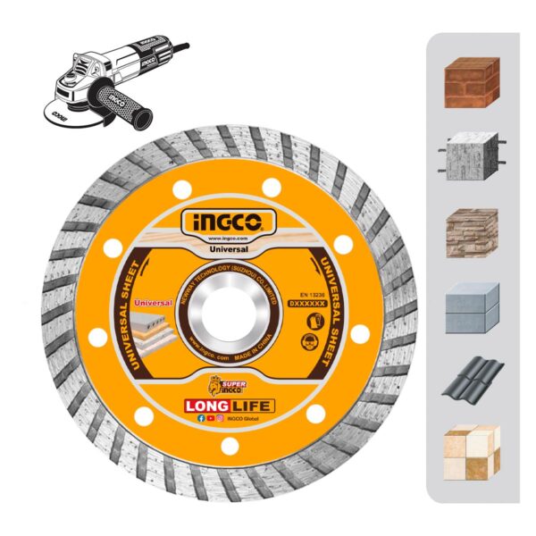 DMD031152-1.jpg Διαμαντόδισκος Δομικών Υλικών Turbo 115mm x 7.5mm