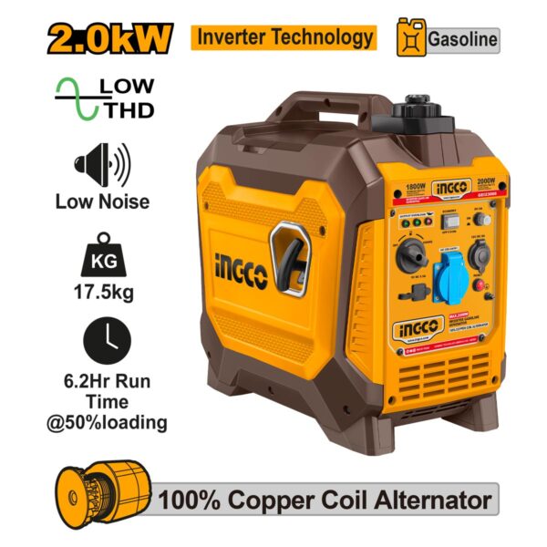 GEI23006-2.jpg Γεννήτρια Inverter Βαλιτσάκι Βενζίνης 2kW 2.5kVA 2.5HP