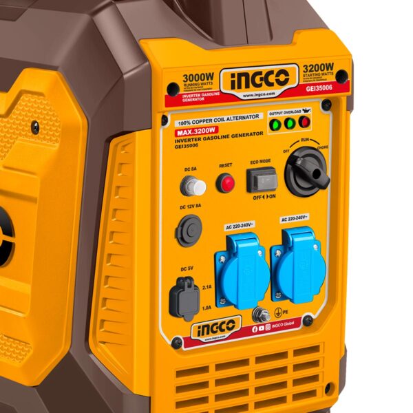 GEI35006-3.jpg Γεννήτρια Inverter Βαλιτσάκι Βενζίνης 3.2kW 4kVA 4HP