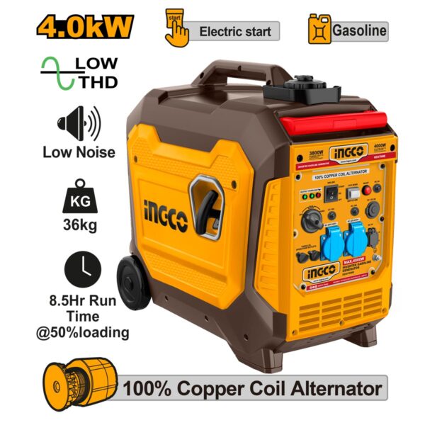 Γεννήτρια Inverter Βαλιτσάκι Βενζίνης 4kW 5kVA 5HP