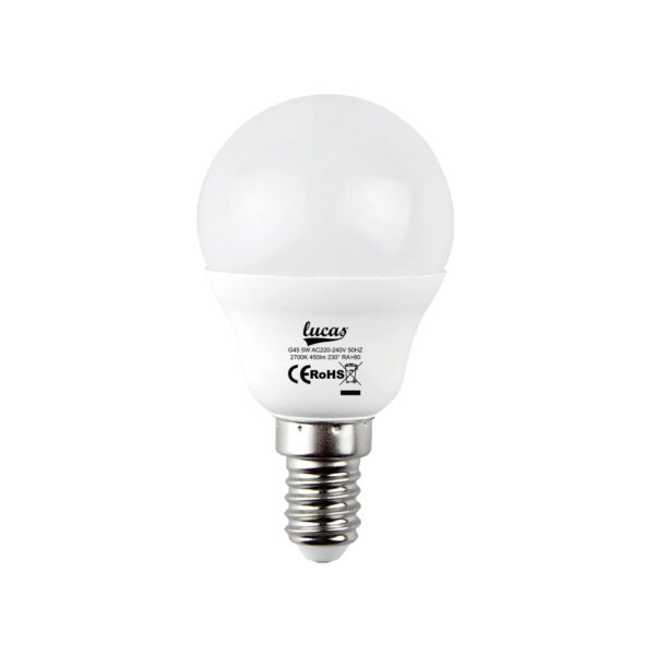 Σφαιρική LED G45 E14 5w
