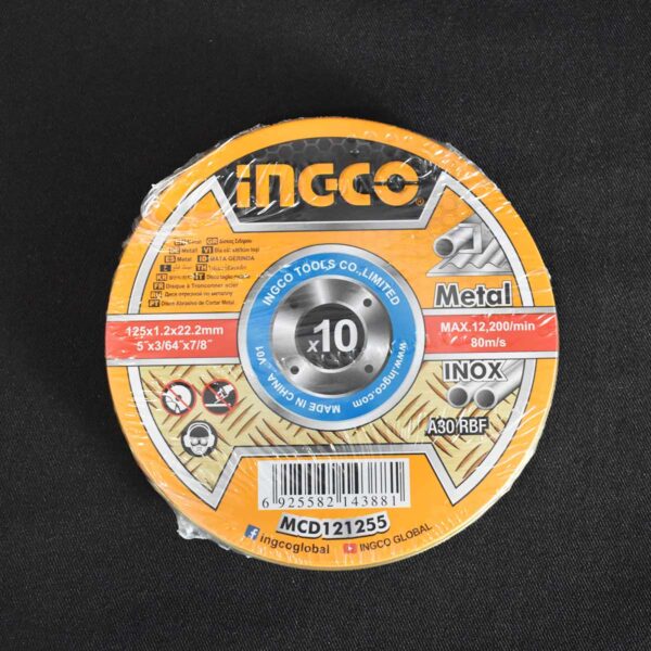 MCD121255-3.jpg Δίσκοι Κοπής Σιδήρου INOX 10 τεμ/κουτί 125mm x 1.2mm