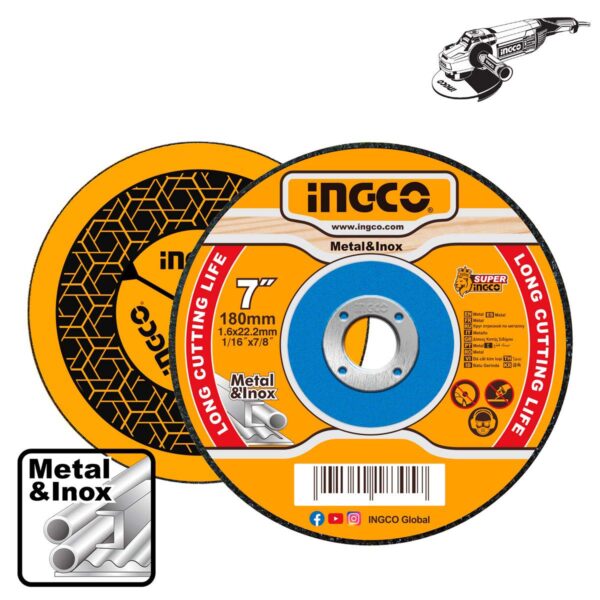 Δίσκοι Κοπής Σιδήρου INOX 180mm x 1.6mm