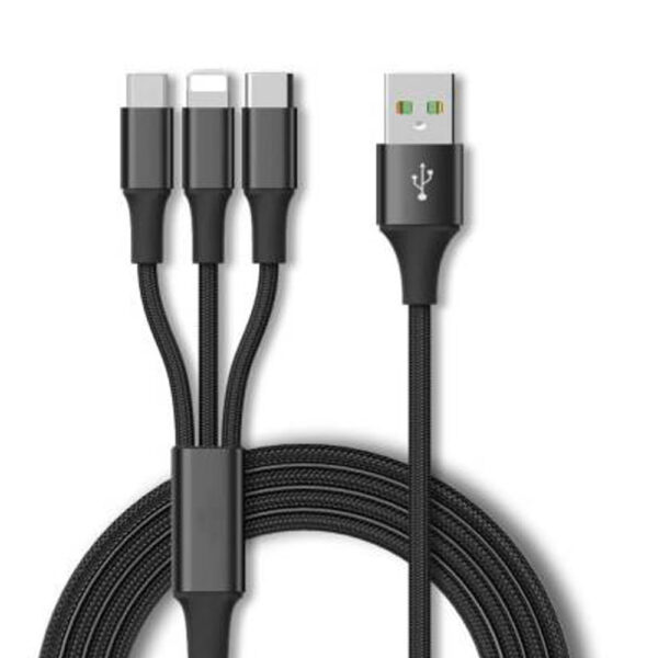 ΚΑΛΩΔΙΟ ΣΥΝΔΕΣΗΣ ΥΦΑΣΜΑΤΙΝΟ LIGHTING “TYPE - C/MICRO/USB”