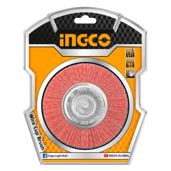 WB40755-2.jpg Βούρτσα Nylon με Άξονα για Δράπανο 75mm