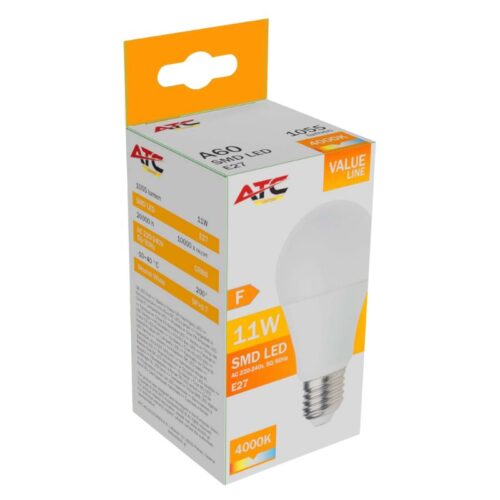 a60_11w_value_5_.jpg ATC SMD LED Λαμπτήρας A60 230V 11W/1055LM E27 4000K