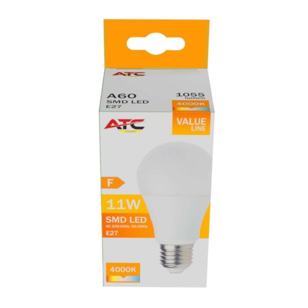 a60_11w_value_6_.jpg ATC SMD LED Λαμπτήρας A60 230V 11W/1055LM E27 4000K