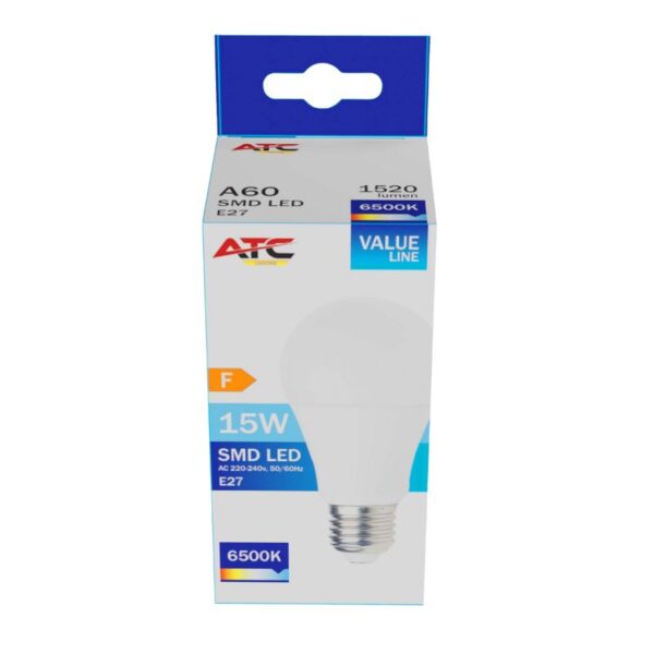 a60_15w_6_.jpg ATC SMD LED Λαμπτήρας A60 230V 15W/1520LM E27 6500K
