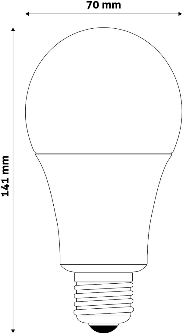 Avide LED Κοινή 18W E27 Λευκό 4000K Value