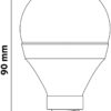 Avide LED Σφαιρική 7W E14 Θερμό 3000K Value