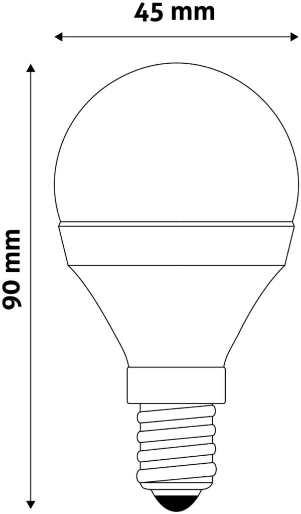 Avide LED Σφαιρική 7W E14 Θερμό 3000K Value