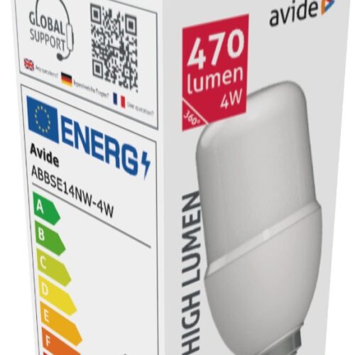 abbse14nw-4w_avide-led-bright-stick-izzo-t37-4w-e14-nw-4000k.jpg Avide LED Bright Stick Bulb T37 4W E14 Λευκό 4000K