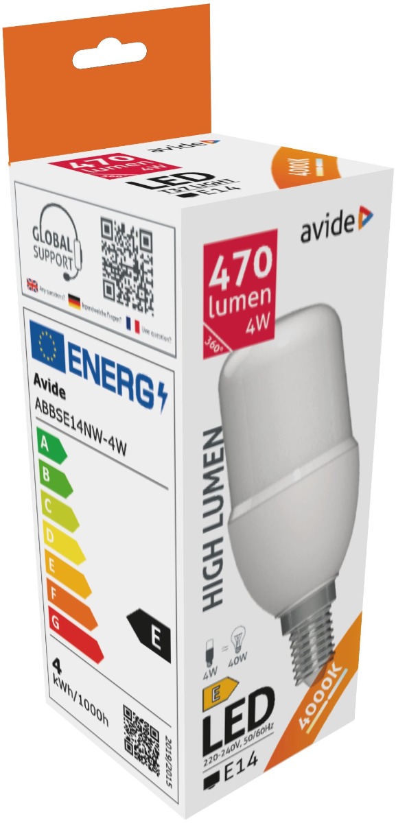 abbse14nw-4w_avide-led-bright-stick-izzo-t37-4w-e14-nw-4000k.jpg Avide LED Bright Stick Bulb T37 4W E14 Λευκό 4000K