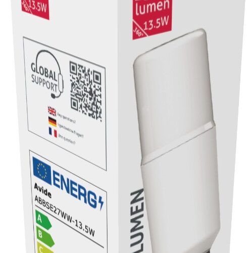 abbse27ww-135w_avide-led-bright-stick-izzo-t45-135w-e27-ww-3000k.jpg Avide LED Bright Stick Bulb T45 13.5W E27 Θερμό 3000K