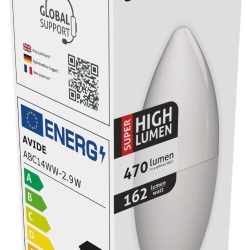 abc14ww-29w_avide-led-candle-29w-e14-ww-3000k-super-high-lumen.jpg Avide LED Κερί 2.9W E14 Θερμό 3000K Super Υψηλής Φωτεινότητας
