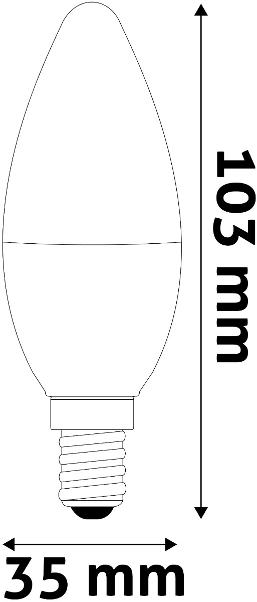 abc14ww-29w_avide-led-candle-29w-e14-ww-3000k-super-high-lumen_2.jpg Avide LED Κερί 2.9W E14 Θερμό 3000K Super Υψηλής Φωτεινότητας