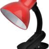 Avide Basic Φωτιστικό Γραφείου Κλιπ Κόκκινο Max 60W
