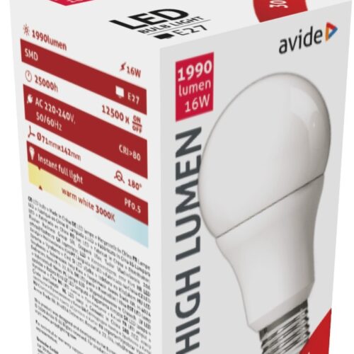 abg27ww-16w-ap_avide-led-globe-a70-16w-e27-ww-3000k.jpg Avide LED Κοινή A70 16W E27 Θερμό 3000K Υψηλής Φωτεινότητας