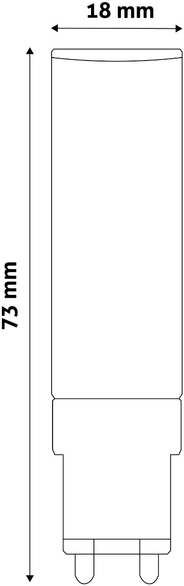 Avide LED 7W G9 220° Θερμό 3000K flat