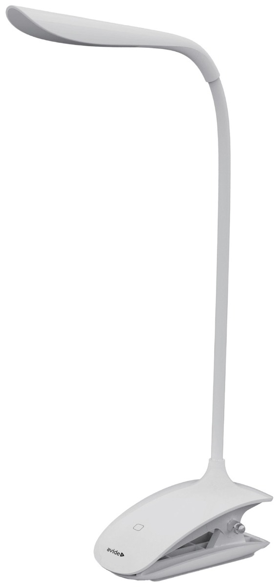 Avide LED Φωτιστικό Γραφείου με Μανταλάκι Άσπρο 1.5W