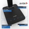 Avide LED Φωτιστικό Γραφείου Δερμάτινο με Ημερολόγιο Μαύρο 6W