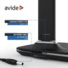 Avide LED Φωτιστικό Γραφείου Δερμάτινο με Ημερολόγιο Μαύρο 6W