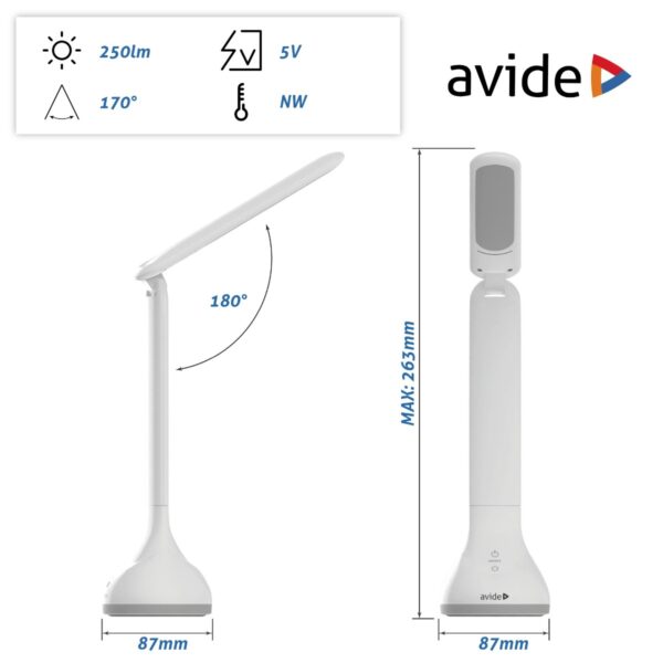 abldlrgb-mood-4w_avide-led-asztali-lampa-rgb-hangulatvilagitas-feher-4w_12_en.jpg Avide LED Φωτιστικό Γραφείου RGB Mood Light Άσπρο 4W