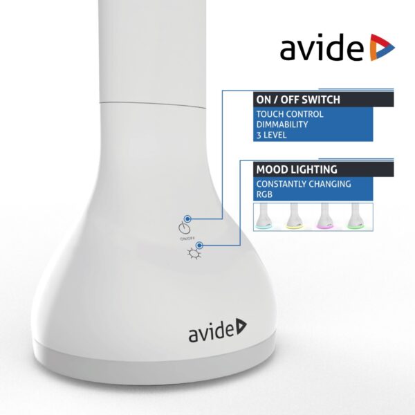 abldlrgb-mood-4w_avide-led-asztali-lampa-rgb-hangulatvilagitas-feher-4w_14_en.jpg Avide LED Φωτιστικό Γραφείου RGB Mood Light Άσπρο 4W