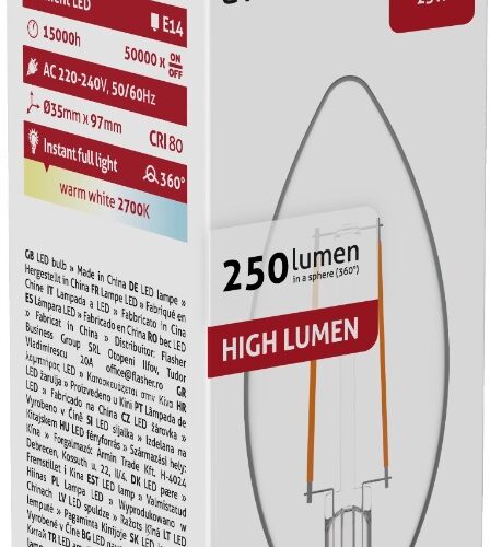 ablfc14ww-25w_avide-led-filament-candle-25w-e14-360_-ww-2700k.jpg Avide LED Filament Κερί 2.5W E14 360° Θερμό 2700K Υψηλής Φωτεινότητας