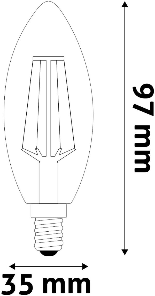 ablfc14ww-49w-shl_avide-led-filament-candle-49w-e14-ww-2700k-super-high-lumen_2.jpg Avide LED Filament Κερί 4.9W E14 Θερμό 2700K Super Υψηλής Φωτεινότητας