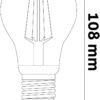 Avide LED Λάμπα Filament Σφαίρα 4.9W E27 A60 NW 4000K Super High Lumen