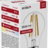 Avide LED Filament Κοινή 10.5W E27 A65 360° Θερμό 2700K Υψηλής Φωτεινότητας