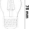 Avide LED Filament Σφαιρική 4.9W E27 Λευκό 4000K Super Υψηλής Φωτεινότητας