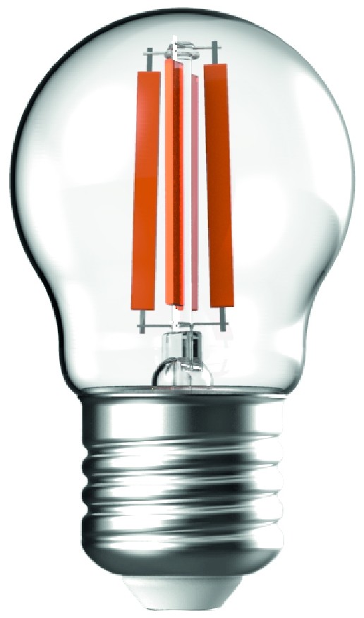 Avide LED Filament Σφαιρική 6.5W E27 Θερμό 2700K Υψηλής Φωτεινότητας