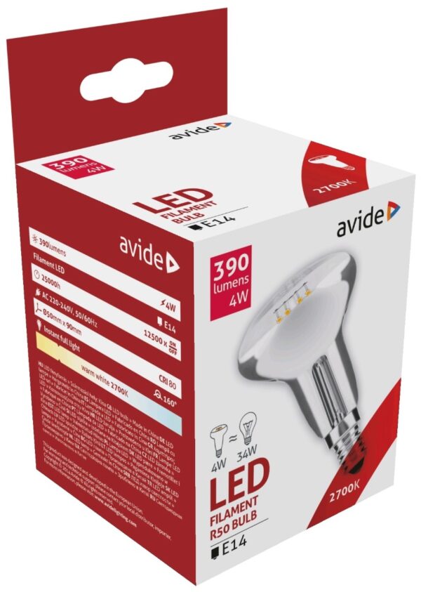 ablfr50ww-4w_avide-led-filament-r50-4w-e14-160_-ww-2700k.jpg Avide LED Filament R50 4W E14 160° Θερμό 2700K