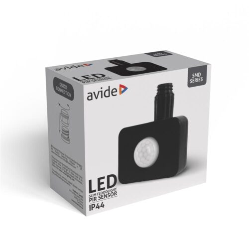 ablrfl-series-opir_1_.jpg Αισθητήρας PIR προβολέα LED Avide Μαύρο