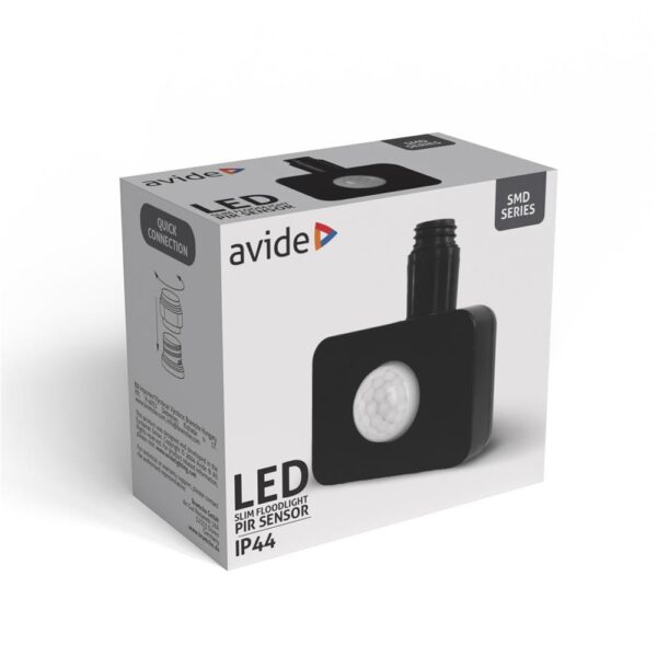 Αισθητήρας PIR προβολέα LED Avide Μαύρο