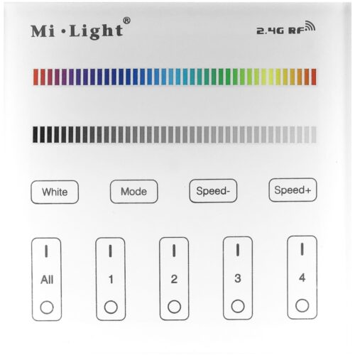 abls121.jpg Avide LED Ταινία 12V RGB+W 4 Ζωνών RF Χωνευτό /AC180-240V/ Αφής