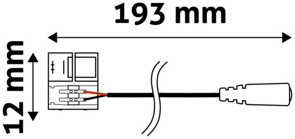 Avide LED Ταινία 12V 2835 12mm DC Σύνδεσης Θηλυκό