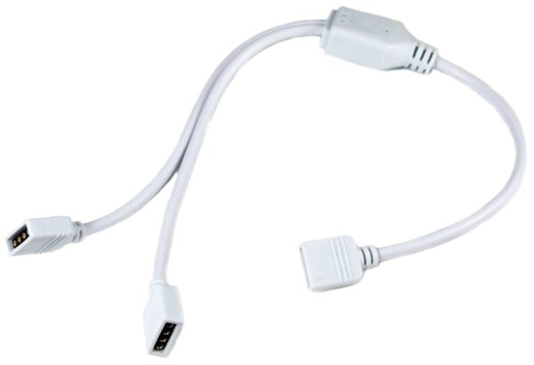 abls12vrgbw-2way-split_avide-led-szalag-12v-rgb-w-ketagu-kontroller-eloszto-kabel-30cm.jpg Avide LED Ταινία 12V RGB+W Διπλής Κατεύθυνσης Σύνδεση 30cm