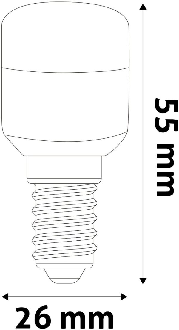Avide LED T26 1.3W Θερμό 3000K