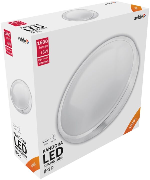 aclo33nw-18w-alu_avide-led-mennyezeti-lampa-pandora-_alu_-18w-330_100mm-nw-4000k.jpg Avide LED Μοντέρνα Πλαφονιέρα Οροφής Pandora (Αλουμίνιο) 18W 330*100mm Λευκό 4000K
