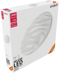 Avide LED Πλαφονιέρα Oyster Selene 18W 330*68mm NW 4000K